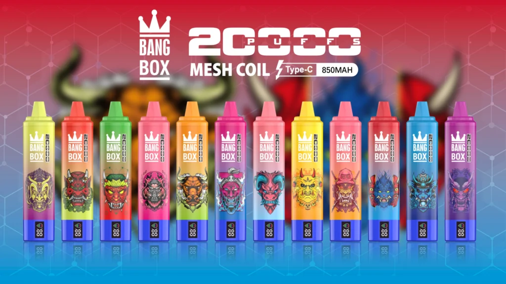 Bang Box 20000 Puffs 20k Ecrã Inteligente Vape Descartável Atacado