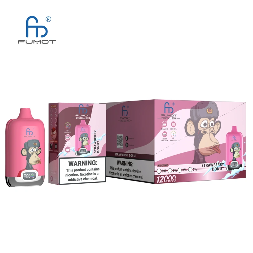 Fumot 12000 Puffs 12k Digital Box Disposable Vape Smart Screen Wholesale