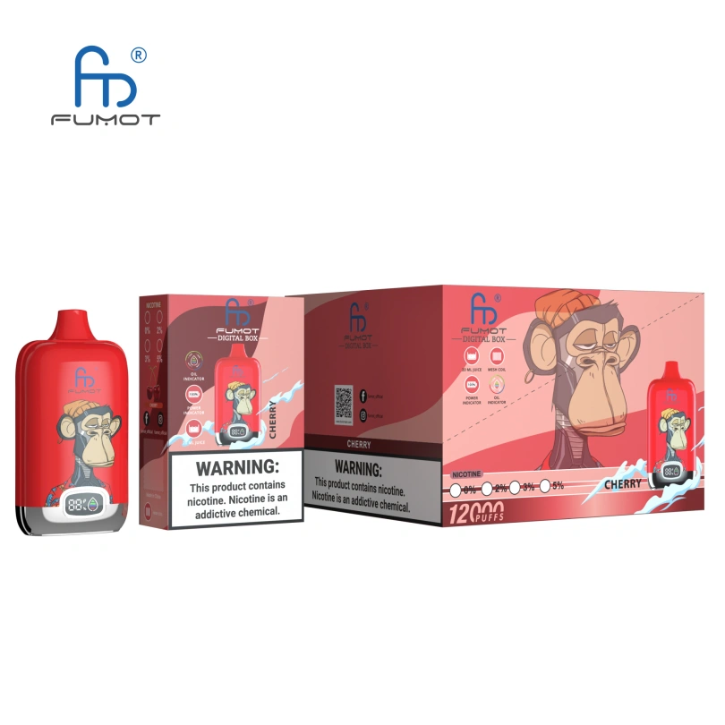 Fumot 12000 Puffs 12k Digital Box Disposable Vape Smart Screen Wholesale