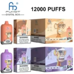 Fumot 12000 Puffs 12k Digital Box Disposable Vape Smart Screen Wholesale