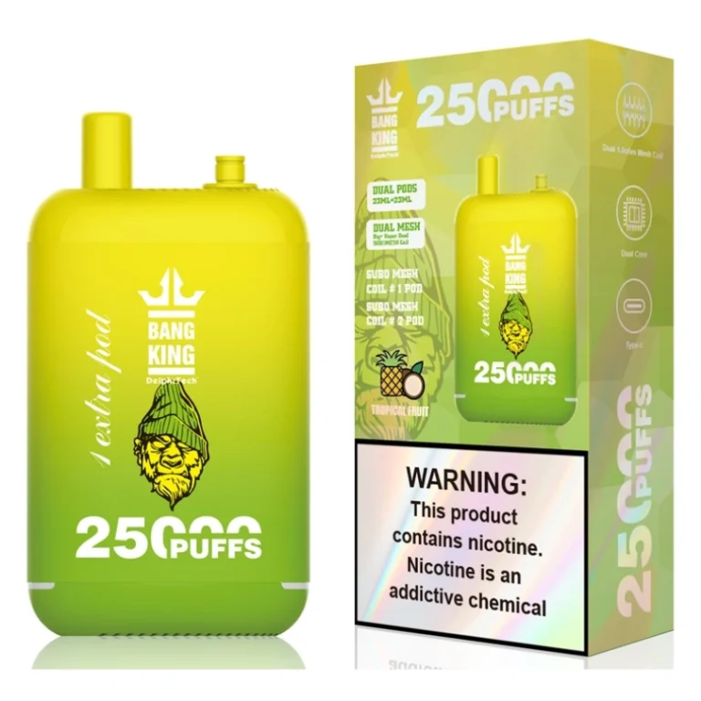 Retail Vape Sample Order Personal Buy 2 pcs Free Shipping Bang King 25000 Puffs