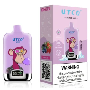 UTCO 12000 Puffs 12K Ψηφιακό κουτί μιας χρήσης Vape
