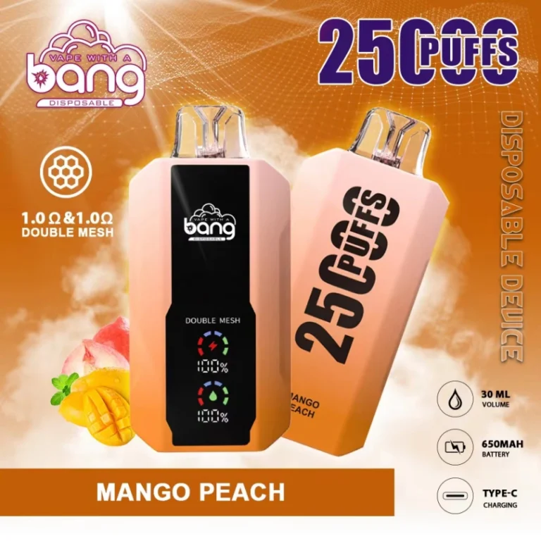 Bang 25000 Puffs 25k Pantalla Inteligente Vape Desechable Mayorista