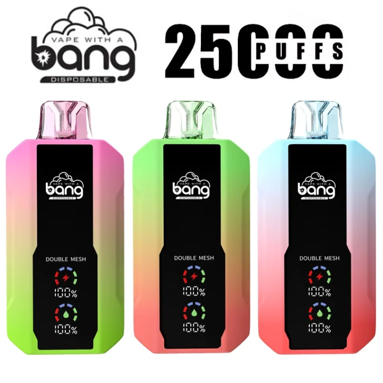 Bang 25000 Puffs 25k Pantalla Inteligente Vape Desechable Mayorista
