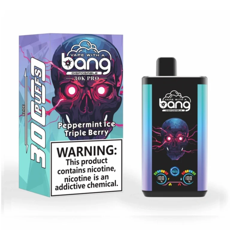 Bang 30000 Puffs 30k Pro Pantalla Inteligente 2 en 1 Vapeador Desechable