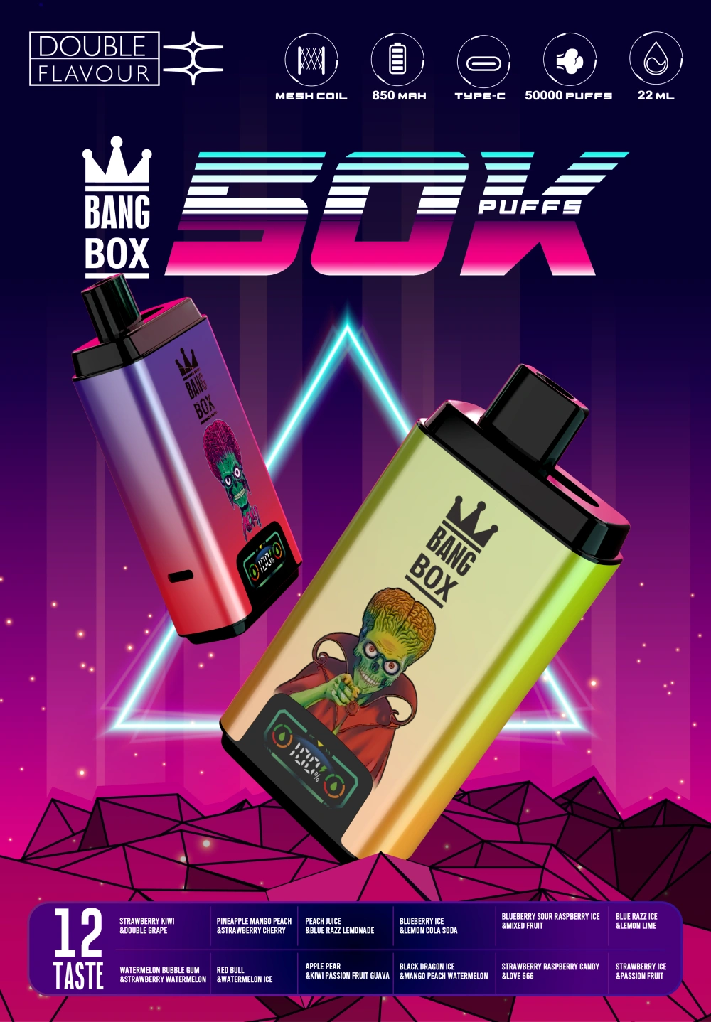 Bang Box 50000 Puffs 50k 2 in 1 Disposable Vape