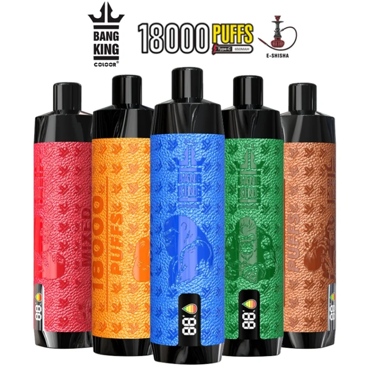 Bang King 18000 Puffs 18k Pantalla Inteligente Vape Desechable