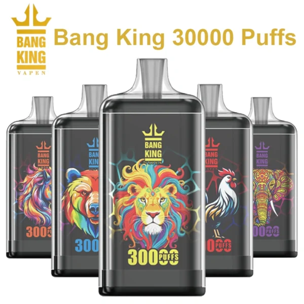 Bang King 30000 Puffs 30k 15k 15000 Crystal Disposable Vape Cheap Vaper 2025 Shop Online