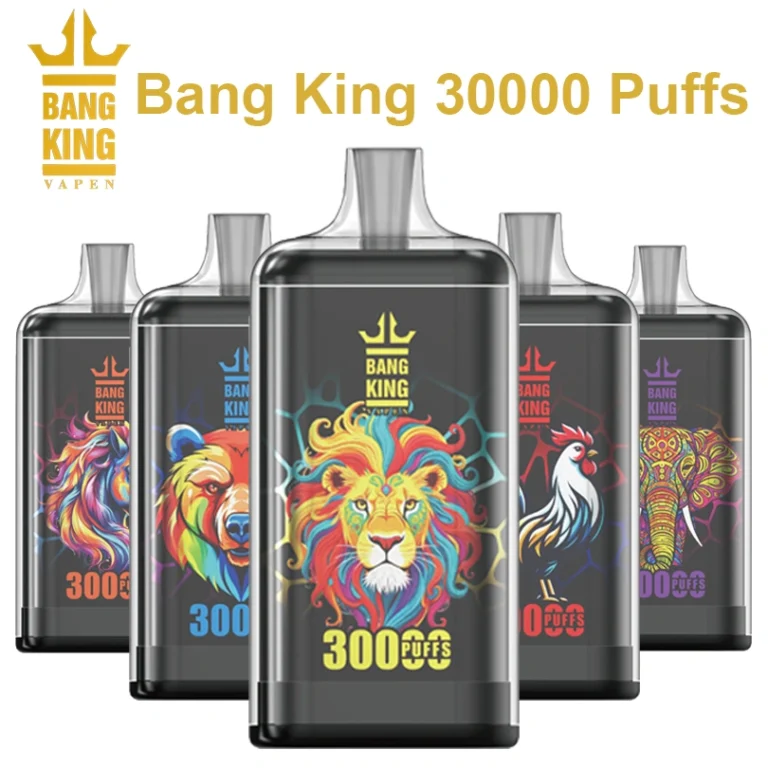 Bang King 30000 Puffs 30k 15k 15000 Crystal Disposable Vape Cheap Vaper 2025 Shop Online