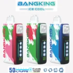 Bang King 50000 Puffs 50k Ice Cool 5 Niveles de Frío Ajustable Vape Desechable