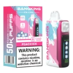 Bang King 50000 Puffs 50k Ice Cool 5 Niveles de Frío Ajustable Vape Desechable