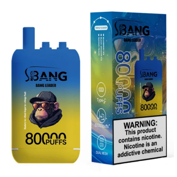 Bang Leader 80000 Puffs 80k 3 σε 1 αναλώσιμο Vape