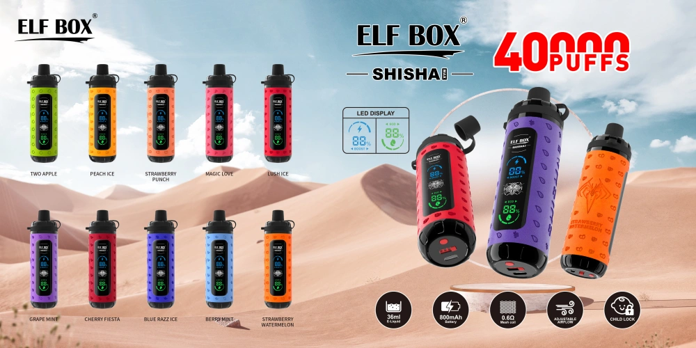 ELF BOX 40000 boccate 40k Shisha Hookah Vape usa e getta