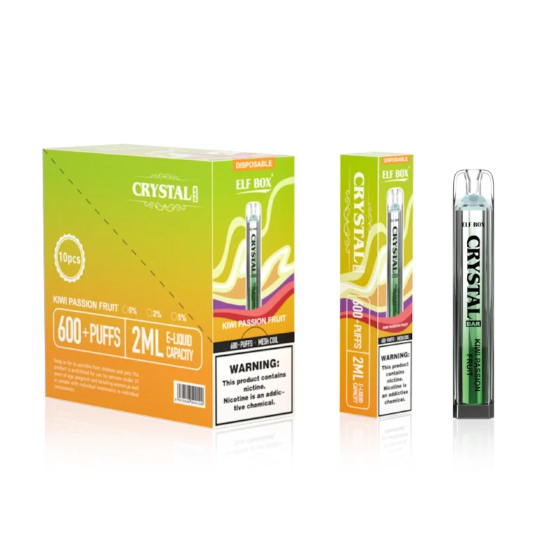 Home 88 ELF doboz 600 Puffs Crystal Bar eldobható Vape Olcsó