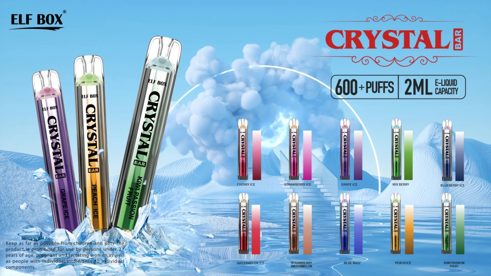 ELF Box 600 Puffs Crystal Bar Disposable Vape Cheap