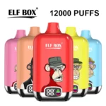 Elf Box 12000 Puffs 12k Digital Disposable Vape Smart Screen Wholesale