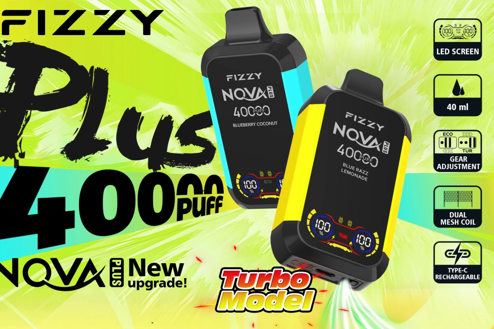 Fizzy 40000 Puffs 40k Nova Plus Disposable Vape