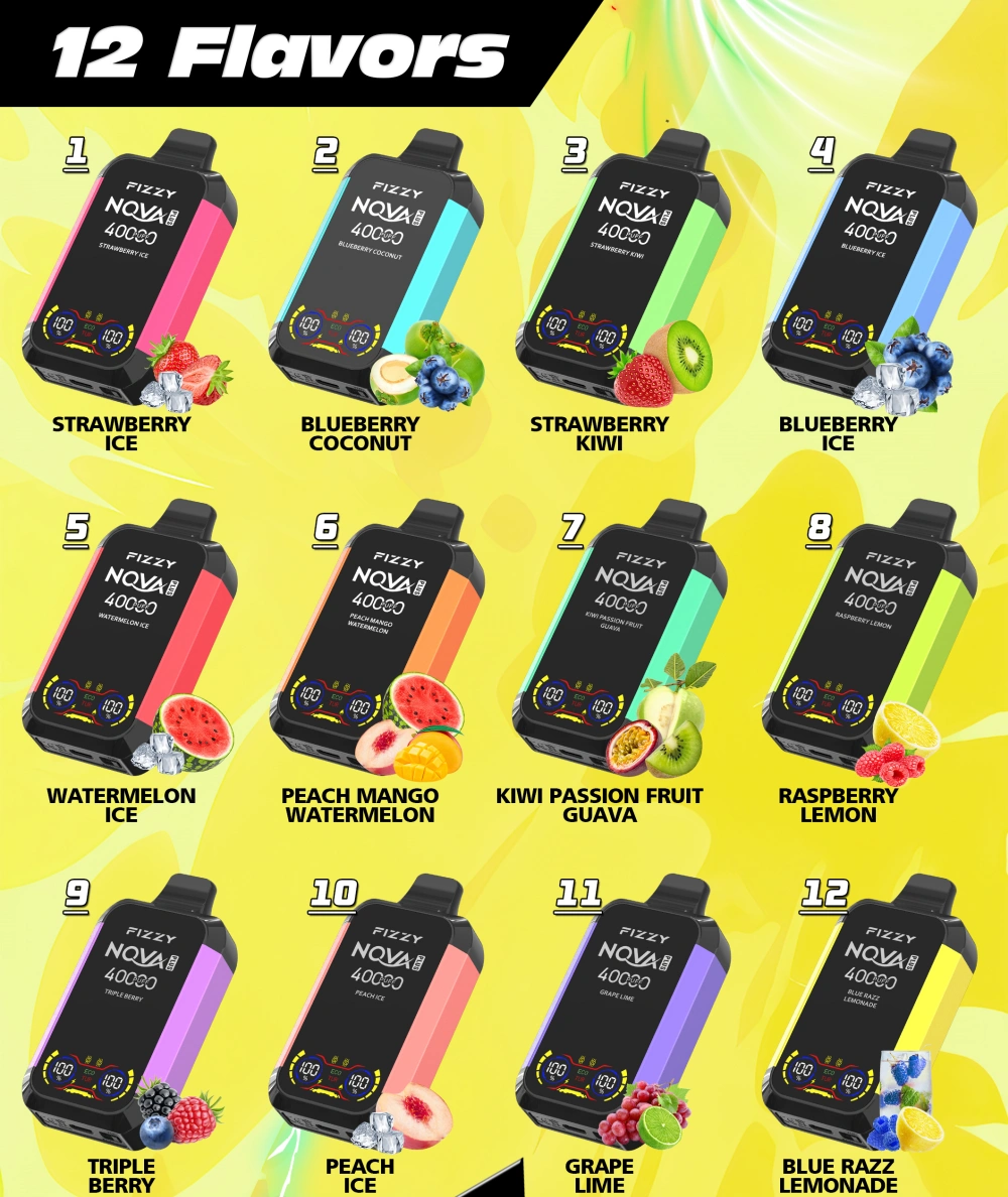 Fizzy 40000 Puffs 40k Nova Plus Disposable Vape