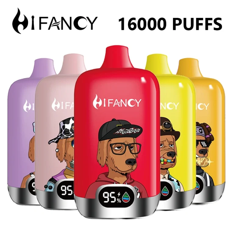 Hifancy 16000 Puffs 16k Ψηφιακό κουτί μιας χρήσης Vape