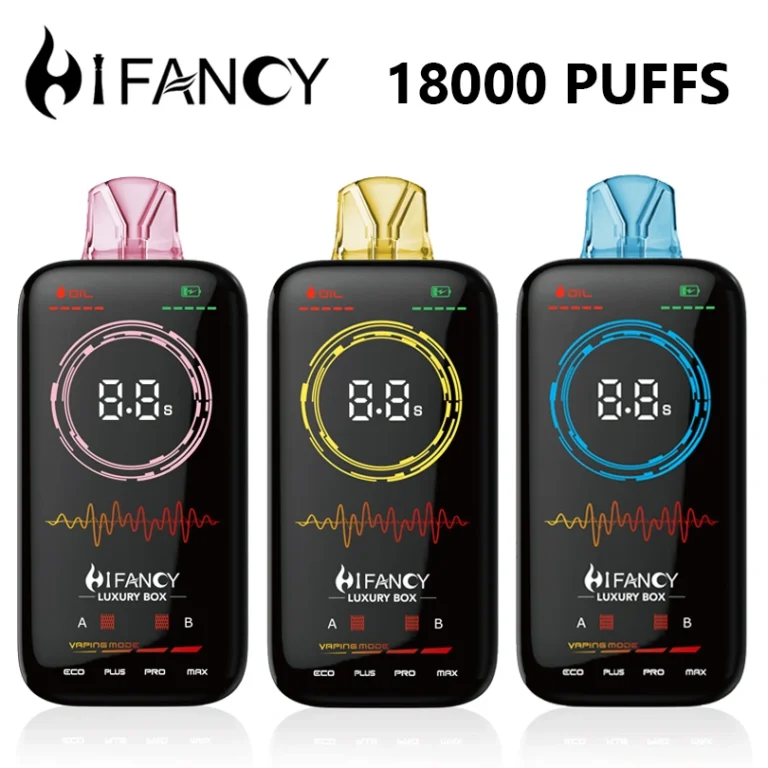 Hifancy 18000 Puffs 18k Πολυτελές κουτί μίας χρήσης Vape