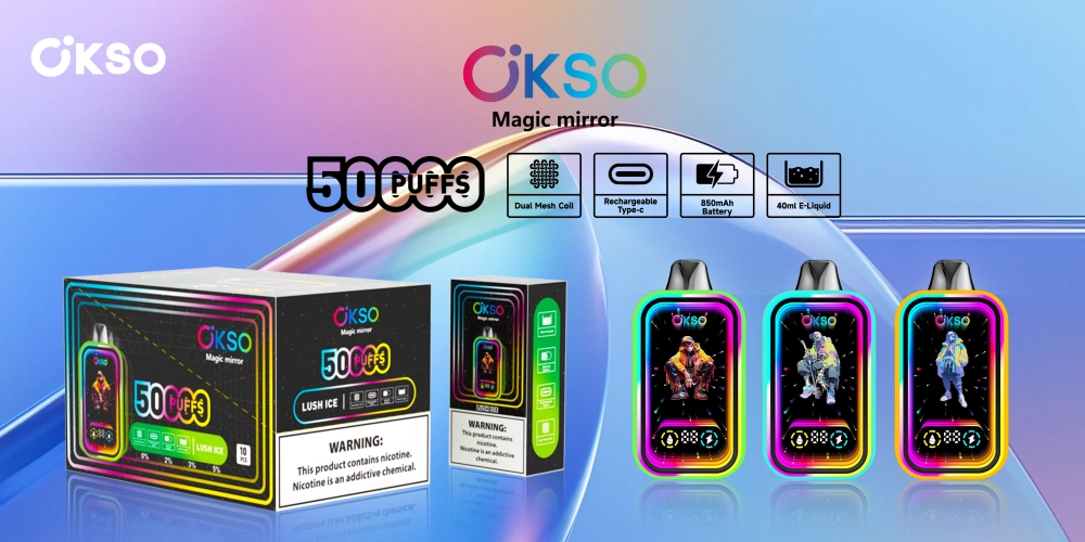 OKSO 50000 Puffs 50k Magic Mirror Disposable Vape
