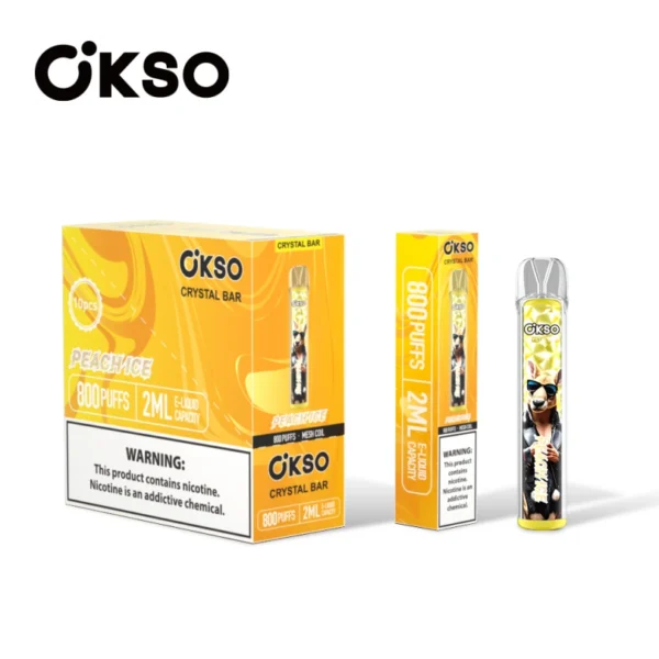 OKSO 800 Puffs Crystal Bar 2ml E-Liquid Cheap Disposable Vape