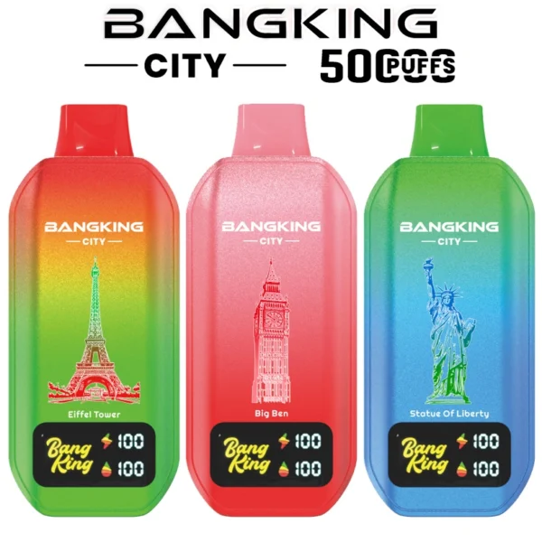 Puff 50k Bang King 50000 Puffs City Smart Screen Disposable Vape Electronic Cigarette Wholesale