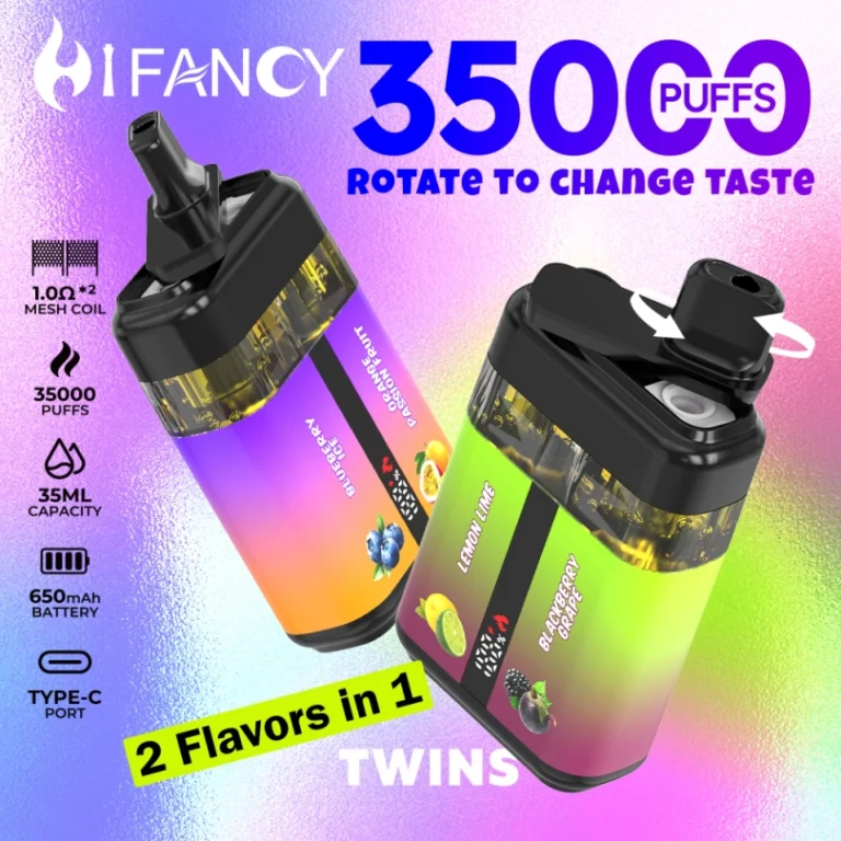 Puffs 35k Hifancy Twins 35000 High Puff Disposable Vape