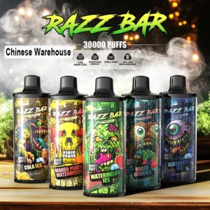 Razz Bar 30k Puffs 30000 ühekordselt kasutatav Vape Hiina ladu