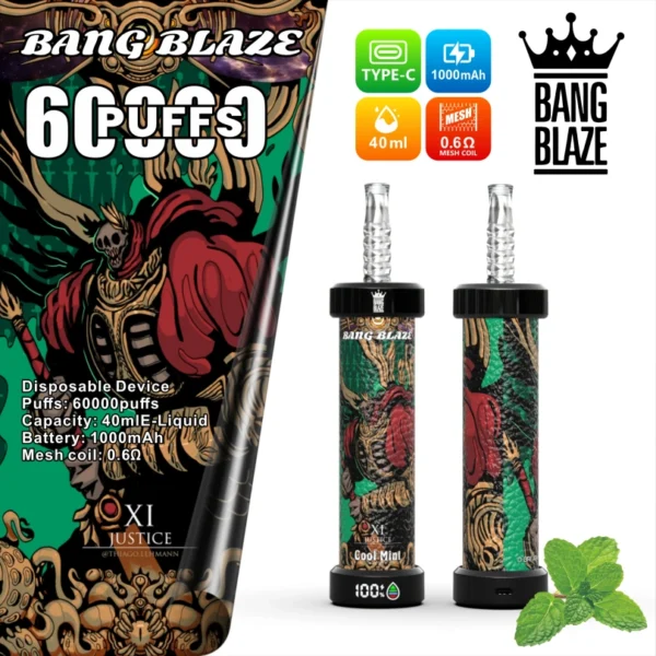 Bang Blaze Shisha 60000 Puffs Disposable Vape