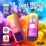 6 en 1 Bang Blaze 100000 Puffs 100k Big Puff Vape Shops Near Me