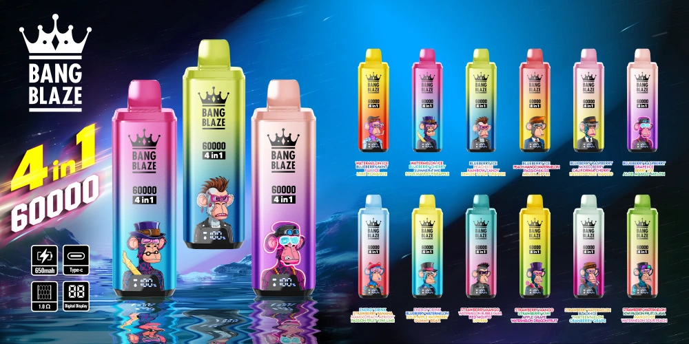 Retail Vape MOQ 2 Sample Order Free Shipping Bang Blaze 60000 Puffs 