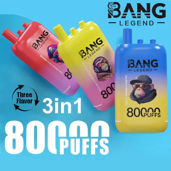 Bang Legend 80000 Puffs 80k 3 en 1 Vape Shop Desechable Cerca de Mí 2025 Caliente