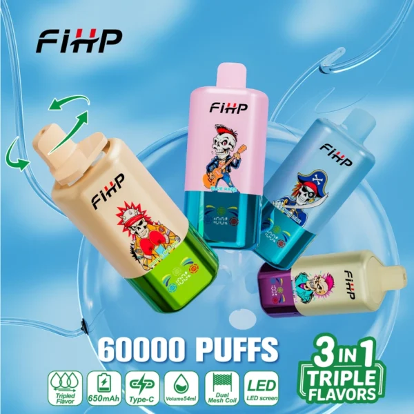 FIHP 60000 Puffs μιας χρήσης Vape