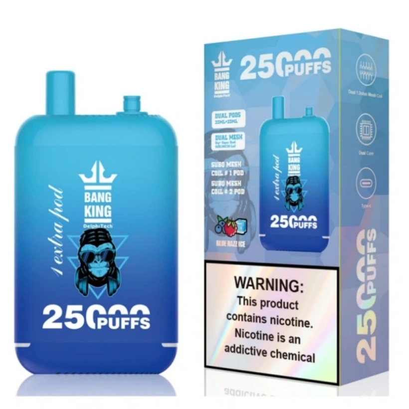 Sprzedaż detaliczna Vape 25000 Puffs Odbiorca osobisty Minimalne zamówienie 2 sztuki Bang King Darmowa wysyłka