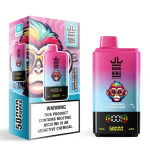 Näytetilaus MOQ 2 vähittäismyynti Vape ilmainen toimitus Bang kuningas 50000 Puffs
