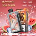 EU Vape Vapomesi Brown Bear 30000 Puffs 30k Smart Screen Einweg elektronische Zigarette Großhandel 2025 Freies Verschiffen