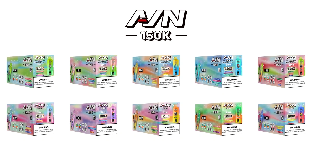Puff 150k Aivono 15000 Puffs 8 i 1 Engangs Vape 2025 Ny