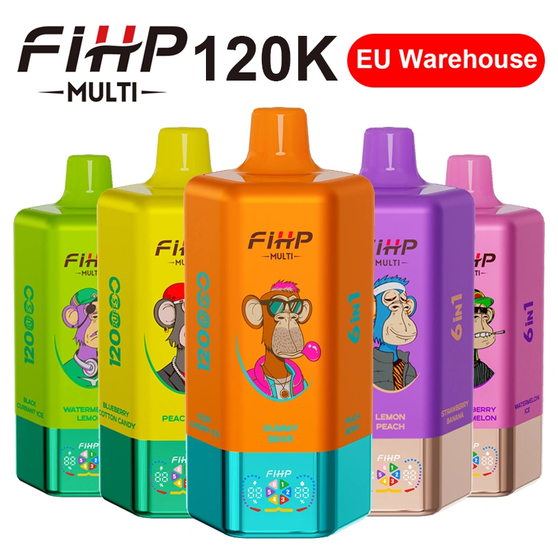 EU Vape FIHP 120000 Puffs 120k 6 in 1 Free Shipping 3-7 Work Days Delivery