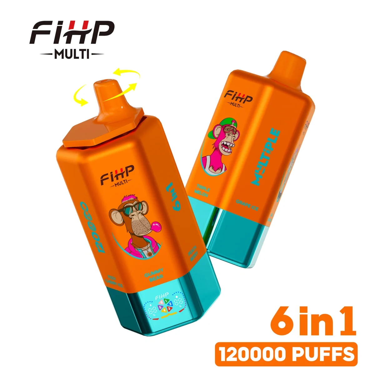 EU Vape FIHP 120000 Puffs 120k 6 in 1 Free Shipping 3-7 Work Days Delivery