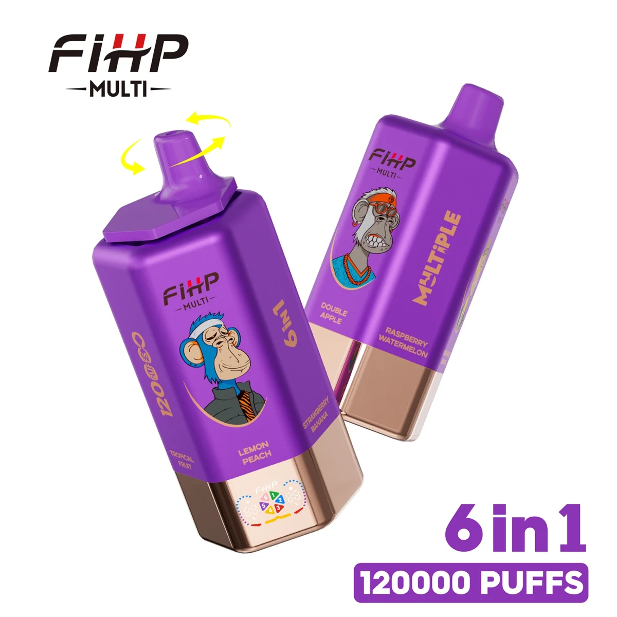 EU Vape FIHP 120000 Puffs 120k 6 in 1 Free Shipping 3-7 Work Days Delivery