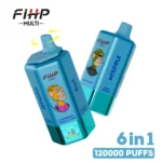 EU Vape FIHP 120000 Puffs 120k 6 in 1 Free Shipping 3-7 Work Days Delivery