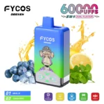 EU Vape FYCOS 60000 Puffs Geeken 2 in 1 Dual Flavors Disposable E Cigarette Free Shipping