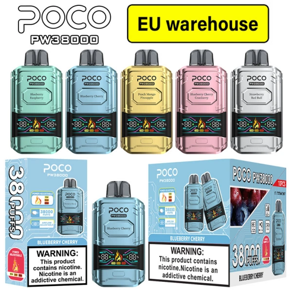 POCO PW 38000 Puffs 38k Disposable Vape Free Shipping EU Warehouse