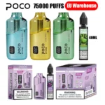 EU Warehouse POCO 75000 Puffs 75k Stein nachfüllbar Einweg Vape mit 40ml Öl