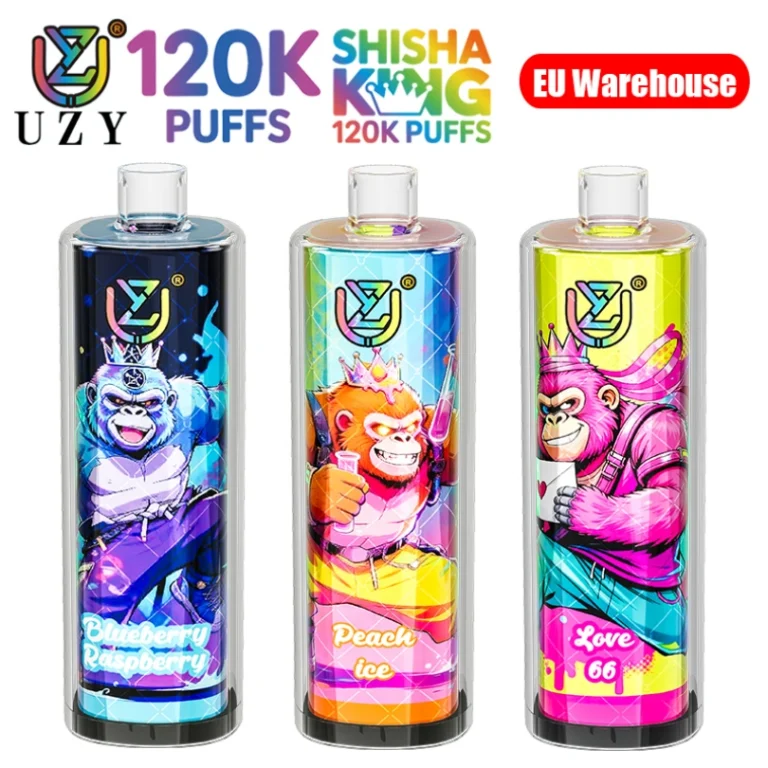 UZY 120K Puffs Shisha Hookah King Cel mai bun Vape de unică folosință 120000 Depozit UE