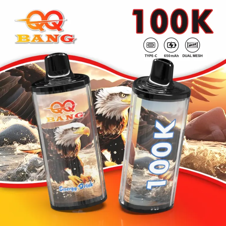 QQ Bang 100K Puffs 100000 Crystal de unică folosință Vape preț ieftin cu ridicata