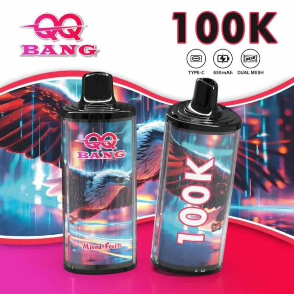 QQ Bang 100K Puffs 100000 Crystal Kertakäyttöiset Vape Halpa hinta Tukku