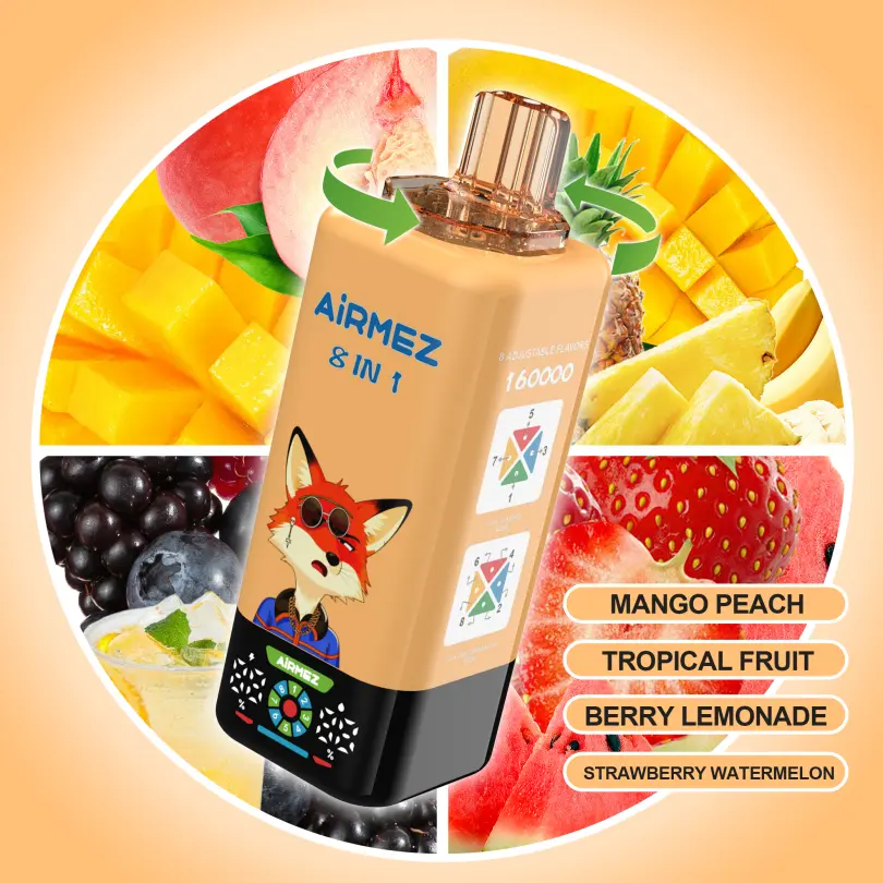 Airmez 160k Puffs 8 in 1 Best Disposable Vape Free Shipping EU Warehouse