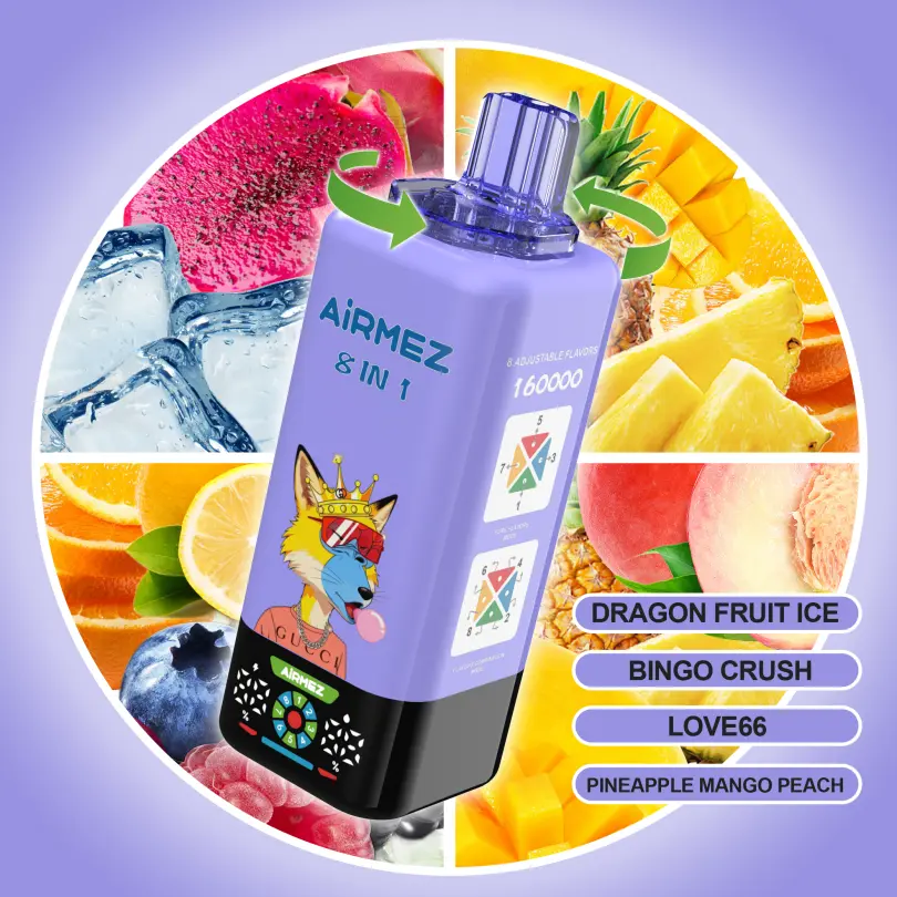 Airmez 160k Puffs 8 in 1 Best Disposable Vape Free Shipping EU Warehouse